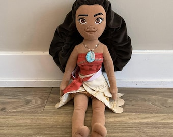 Muñeca de peluche Moana de Disney Store de 18 pulgadas, juguete de peluche de princesa