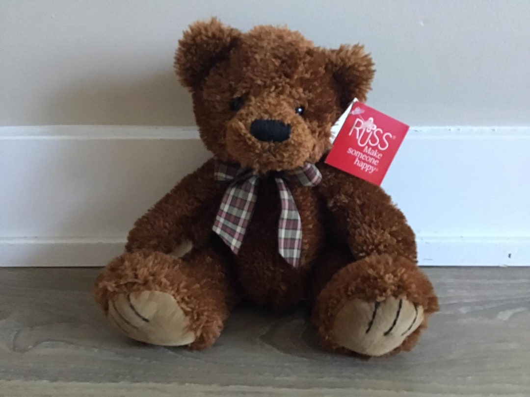 Russ Berrie Desmond the Teddy Bear Stuffed Animal Plush Toy 8