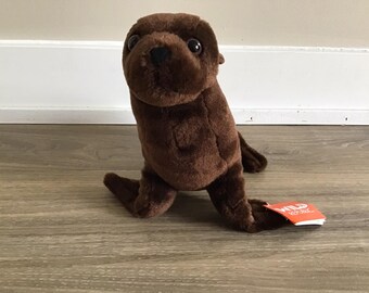 Wild Republic Brown Sea Lion Stuffed Animal Plush Toy 11&quot;