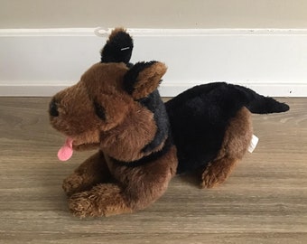 Juguete de peluche realista de Shepard alemán, 14"