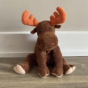ty Pluffies Lumpy the Moose Stuffed Animal Plush Toy 9"