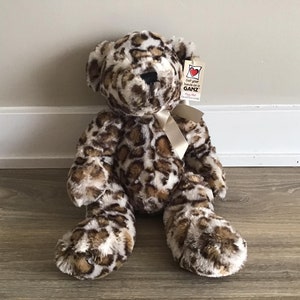 Ganz Safari Cheetah Teddy Bear Stuffed Animal Plush Toy 16&quot;