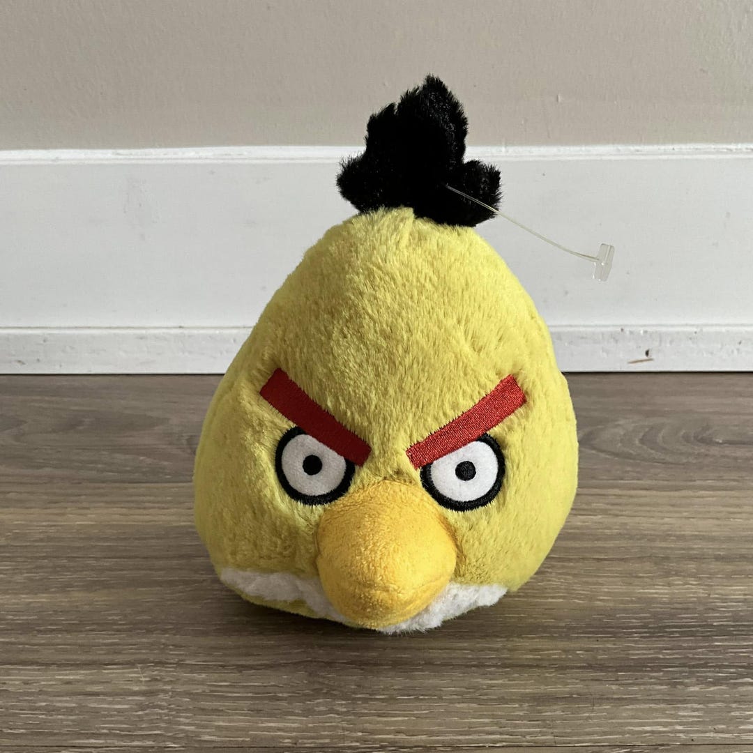 angry-birds-plush-yellow-bird-chuck-toy-stuffed-animal-etsy