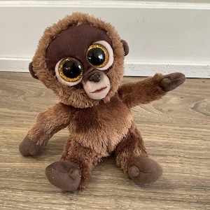 Ty Beanie Chessie Monkey Marrone