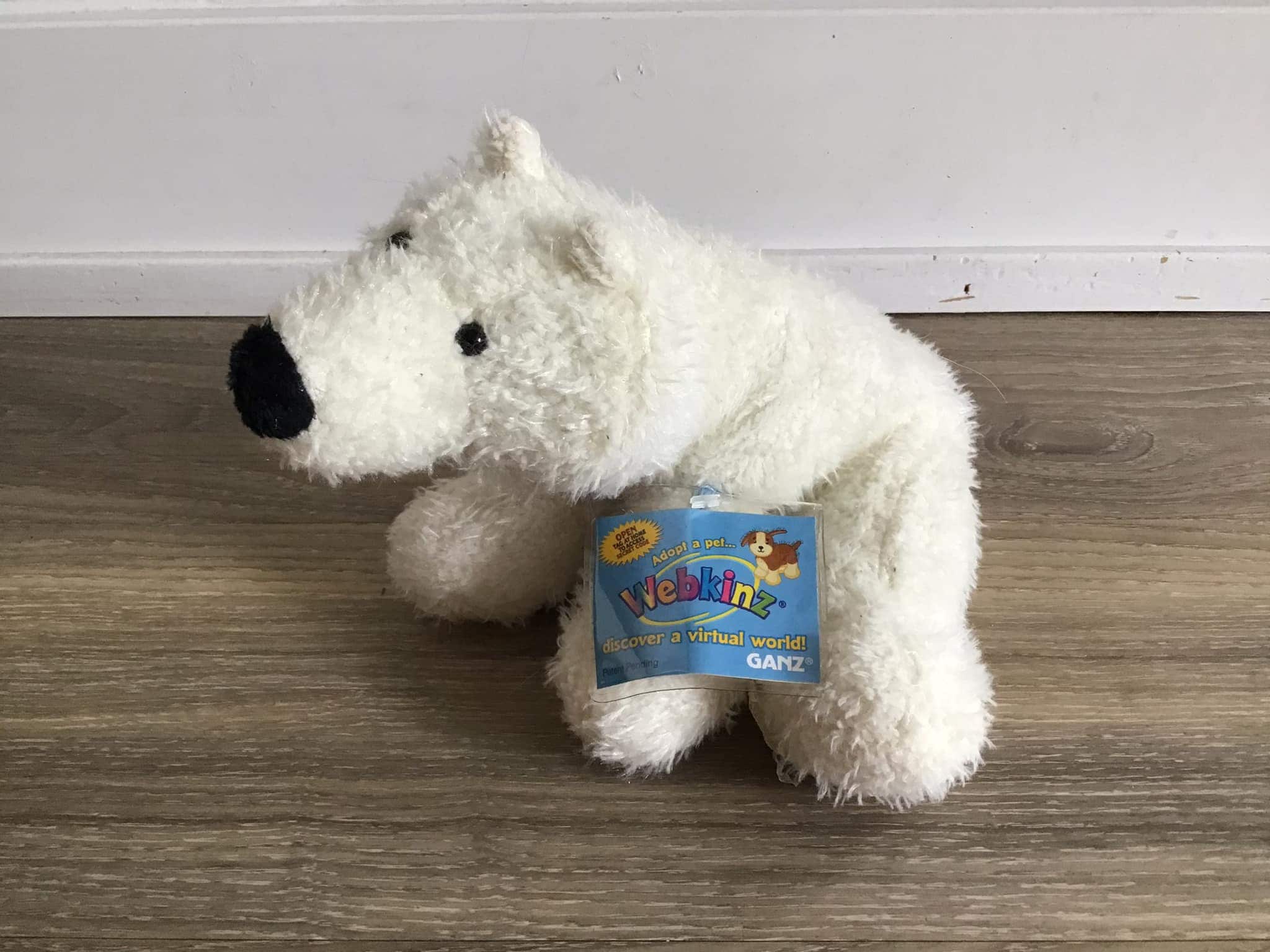 Ganz Webkinz Polar Bear Stuffed Animal Plush Toy 9