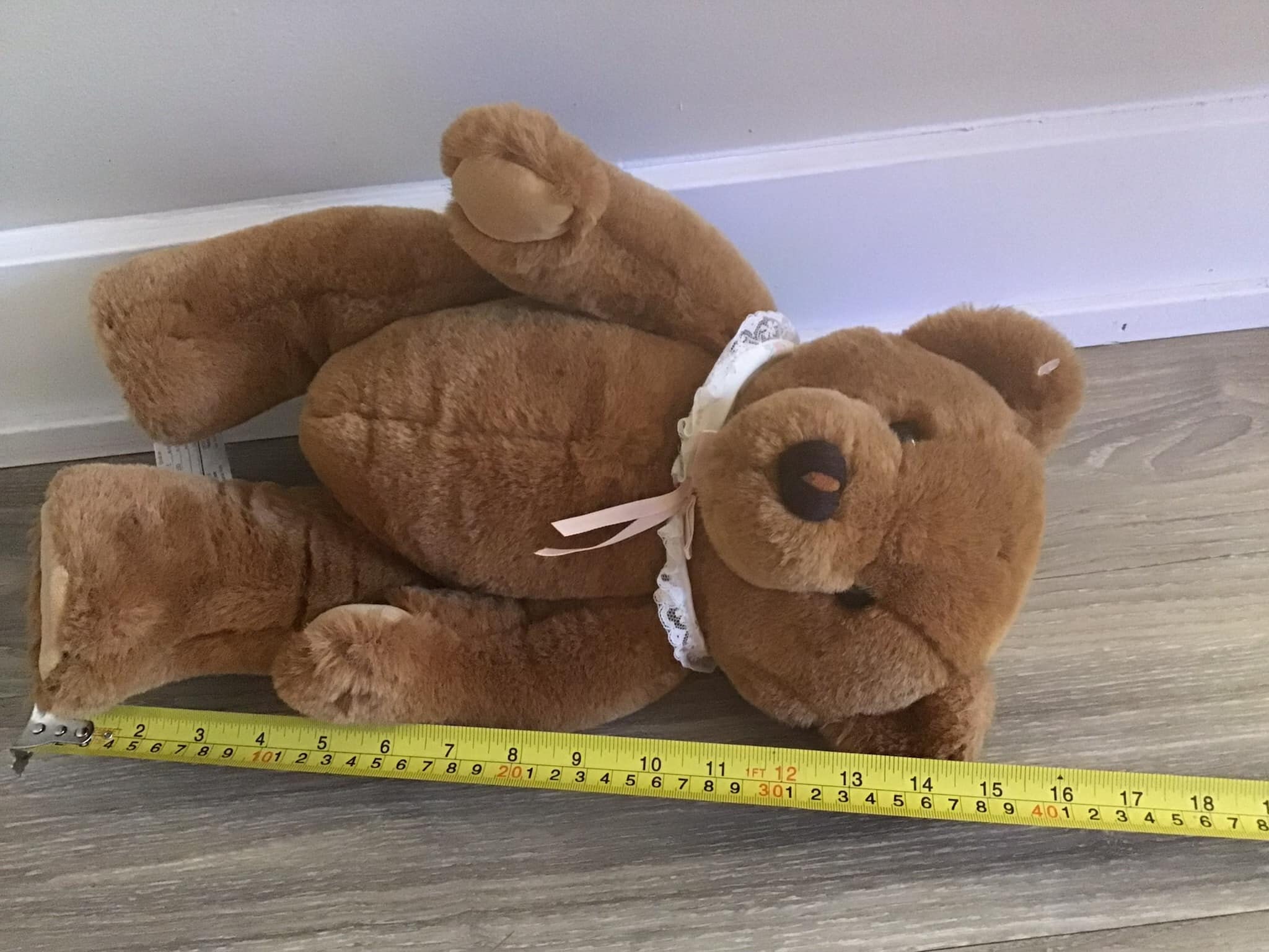 Vintage 1985 Dakin and Co Bronze Teddy Bear Stuffed Animal Plush Toy 15 ...