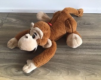 Cartoon Monkey Stuffed Animal Plush Toy 11.5"