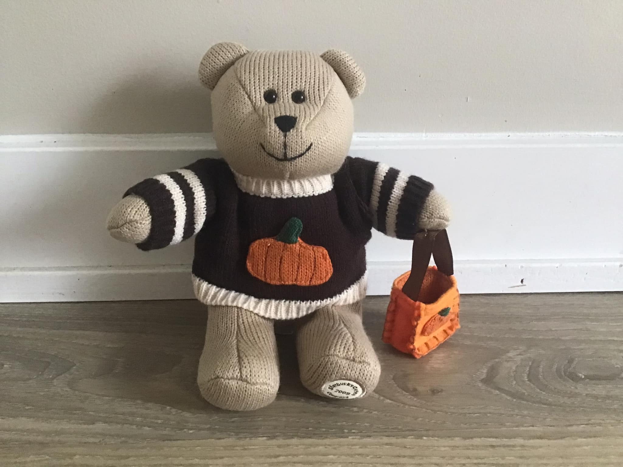 Thanksgiving Starbucks Bearista Autumn Teddy Bear Plush for Fall