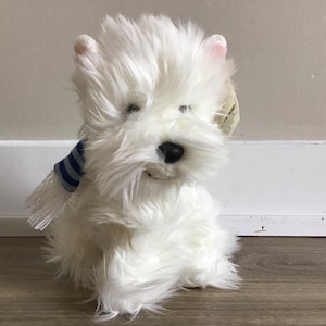 Russ Berrie Amram Fluff the yorkie Stuffed Animal Plush Toy 10.5&quot;