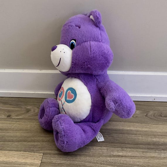 Care Bears Share Bear 19 Purple Plush Lollipop Collectible Stuffed