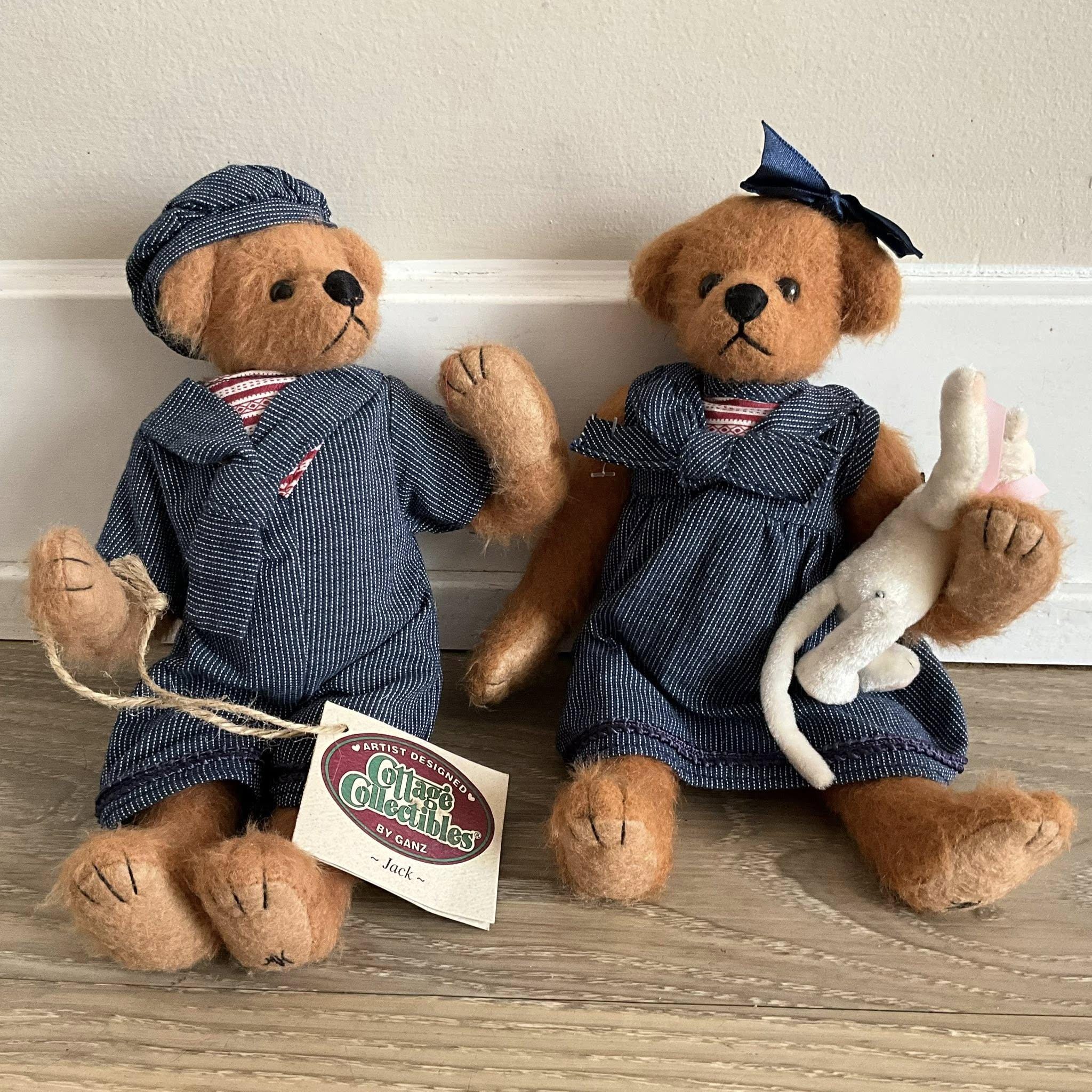 cottage collectibles ベア　ぬいぐるみ Ganz Cottage Collectibles Bear - Etsy