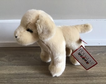 ダグラス・トイ かわいいリアルなゴールデンレトリバーの子犬のぬいぐるみ