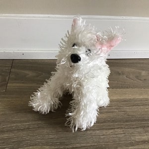 Ganz Webkinz White Terrier Stuffed Animal Plush Toy 8.5&quot;