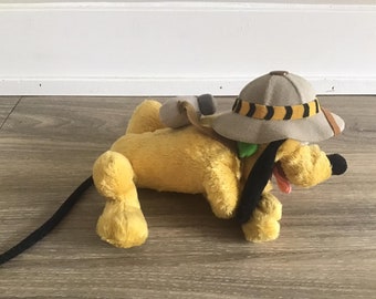 Disney World Safari Pluto the Dog Stuffed Animal Plush Toy 9"