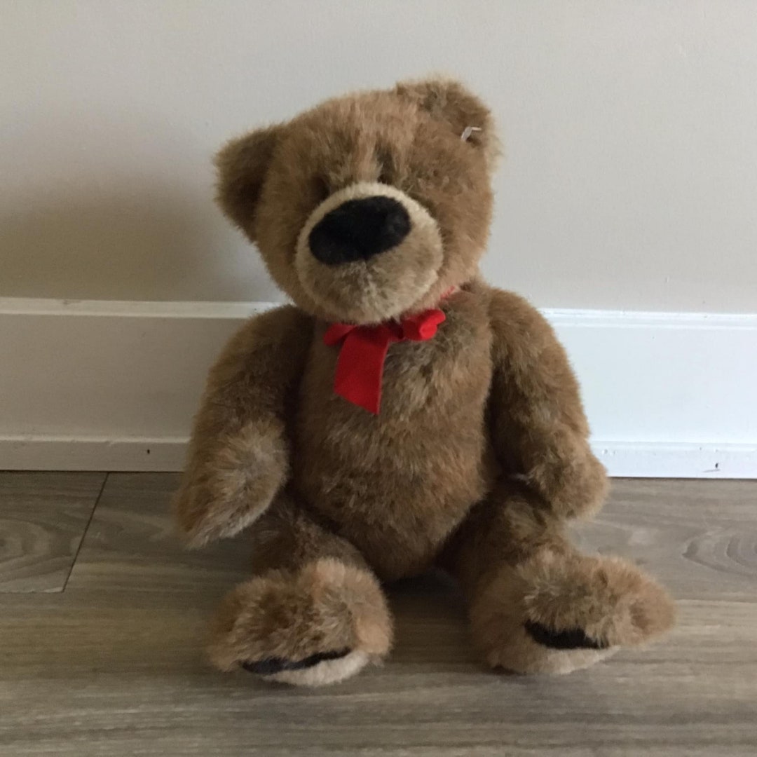Gund Teddy Bear With Red Bowtie Stuffed Animal Plush Toy 16" - Etsy
