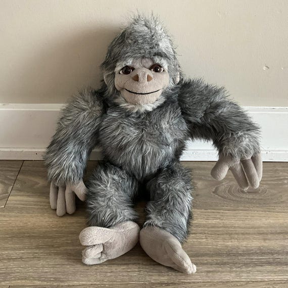 Vintage 1994 Zeke O'connor Gray Yeti Plush, Sears Canada Sasquatch