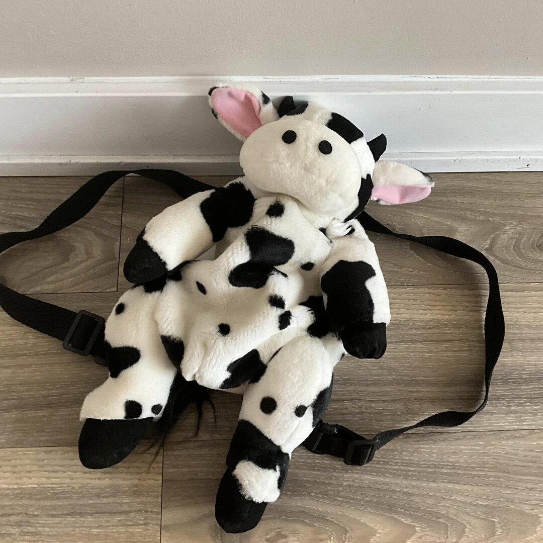 Cow Backback Cow Plush Backpack - Etsy