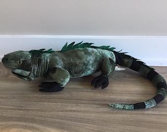 Realistic Green Iguana Stuffed Animal Plush Toy 21"