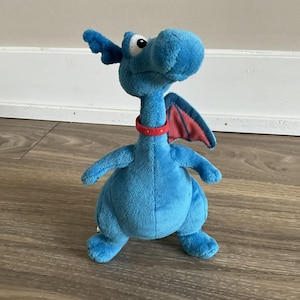 Disney Doc McStuffins Stuffy Blue Dragon 8&quot; Tall Plush Stuffed Toy