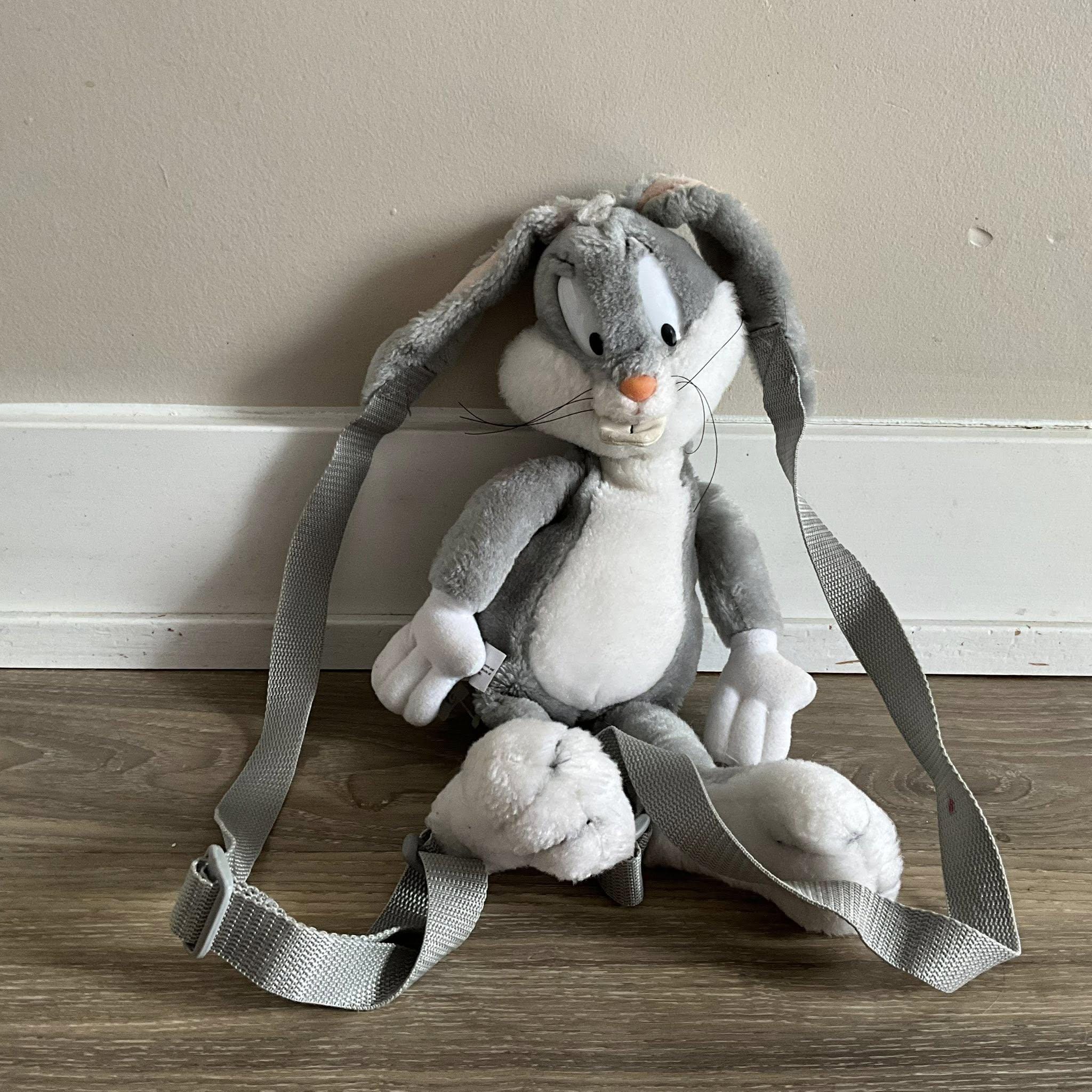 Bugs Bunny Plush Looney Tunes Backpack Rare Vintage 1997 Grey - Etsy