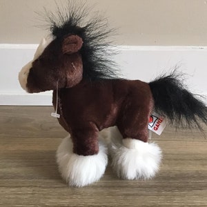 Ganz Webkinz Brown Horse Stuffed Animal Plush Toy 6.5&quot;