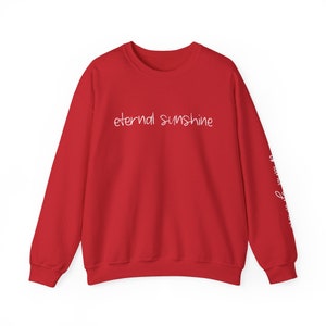Ariana Crewneck Eternal Sunshine Sweatshirt Grande Front and Sleeve Designs