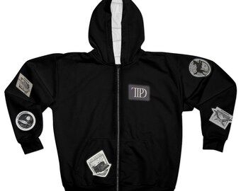 TTPD Taylor Patch Zip up Hoodie Sweatshirt the tortured poets department patches