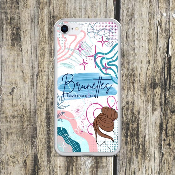 Brunettes Have More Fun iPhone Case: Sassy Girl Phone Cover - Etsy Brunettes Have More Fun iPhone Case: Sassy Girl Phone Cover - Etsy