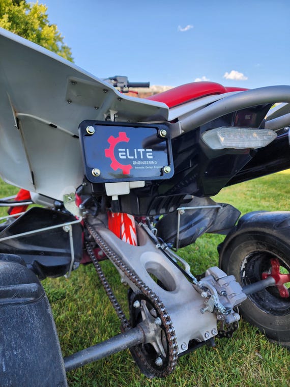 Kit déco Quad YAMAHA SPIKE séries blanc / bleu yfz yfzr yfm raptor banshee