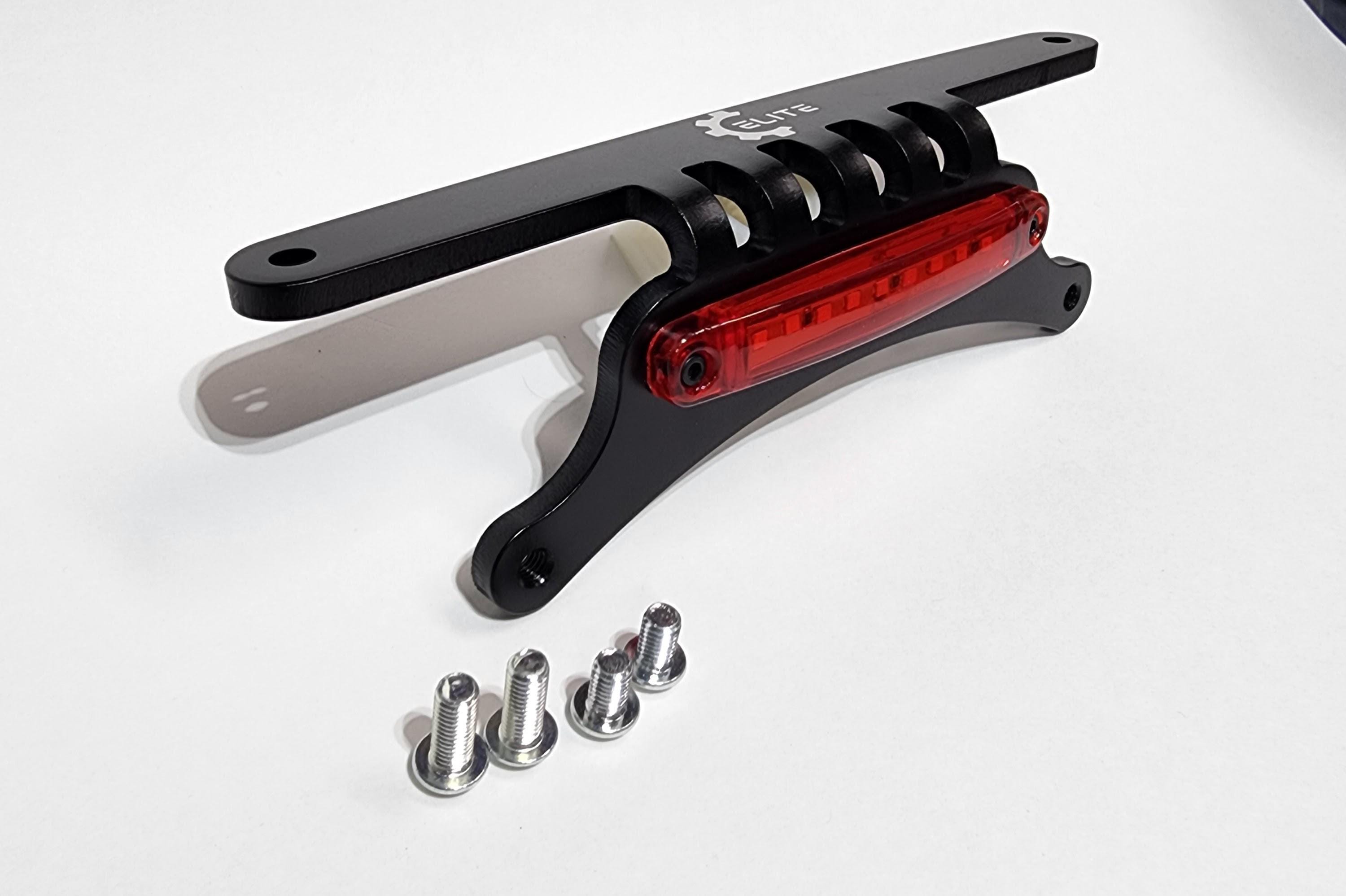 Pair Billet Aluminum Rear Fender Brace Brackets For Yamaha Banshee 350 YFZ350 (1987-2006) - Silver Anodized
