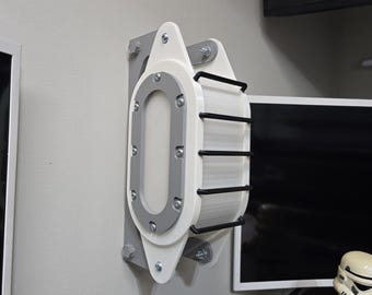 Modular Sci-Fi Industrial LED Wall Light STL – 3D Printable Wall Sconce with Heat-Set Insert Assembly