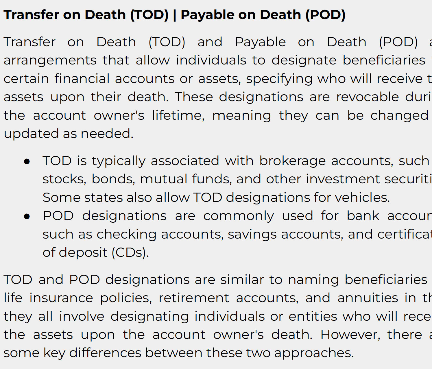 Checklist Passing Assets After Death Etsy