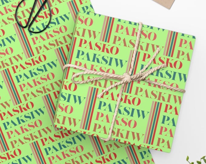 Pasko Paksiw Filipino Christmas Wrapping Paper - Pinoy Christmas Decoration, Filipino Christmas Decoration, Philippine Christmas