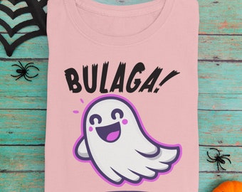 Bulaga Filipino Halloween Shirt - Spooky T-Shirt, Scary Humor Pinoy TShirt, Philippine Ghoul Tee, Minimalist Design Shirt