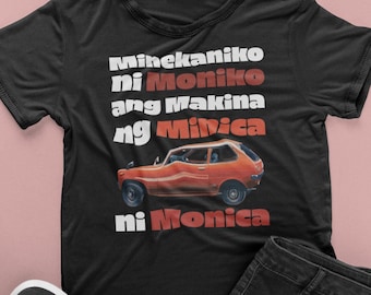 Minekaniko ni Moniko - Tagalog Tongue Twister Shirt || Unisex Jersey Short Sleeve Tee