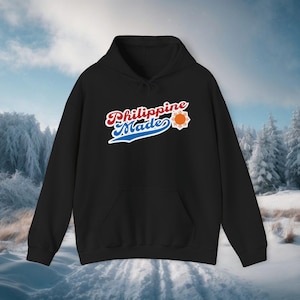 Philippine Made - Pinoy Pride-trui met capuchon || Proud to Be Pinoy-hoody, Filipijns swag-sweater, pinoy-sweater, pinay-kledingcadeau