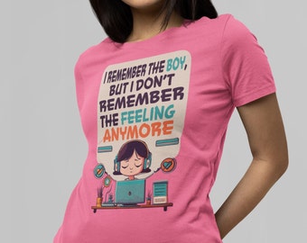 I Remember the Boy - Filipino Love Song Lyrics T-Shirt || Unisex Jersey Short Sleeve Tee