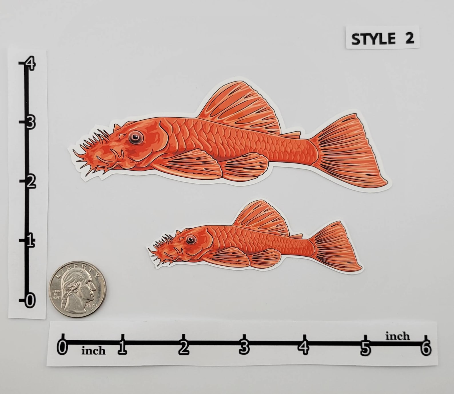 Pleco Sticker Pack – Set of 6 Vinyl Decals – Common | Super Red ...