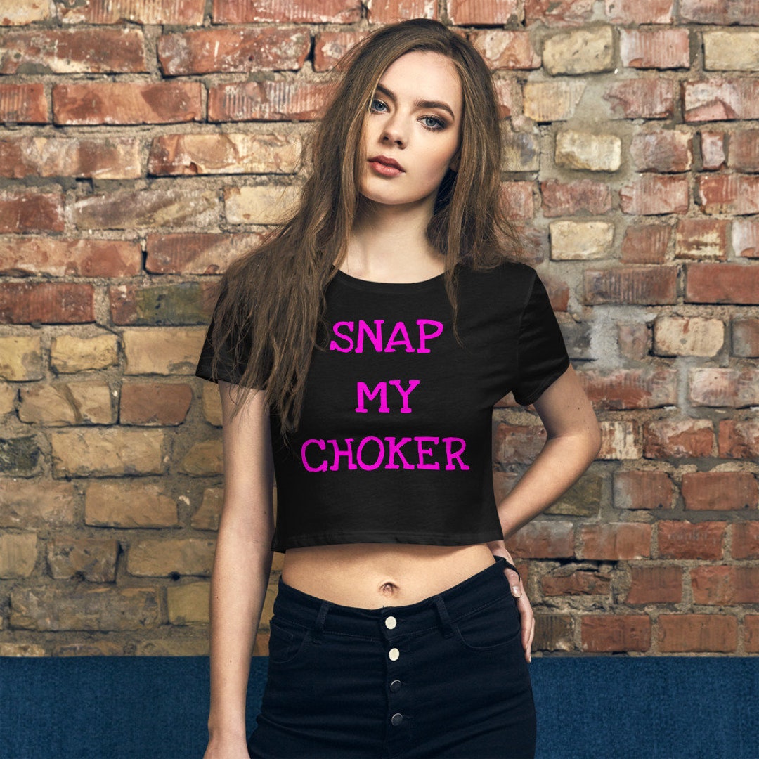 Snap My Choker Crop Top - Etsy