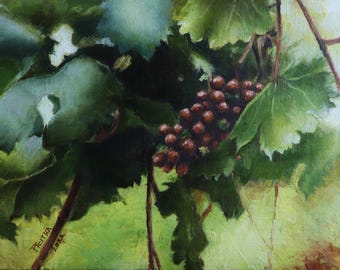 Art Print - A bunch of grapes