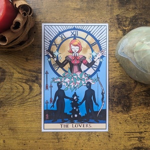 Persona 3 : Rechargez l'impression de carte de tarot Yukari Lovers
