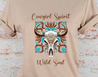 Cowgirl Spirit T-Shirt: Rustic Western Tee for Women