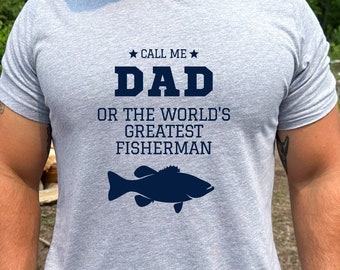Funny Fishing Dad Shirt: "Call Me Dad" Bass Fisherman Gift