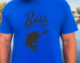 Bass Fishing Shirt: Spinnerbait Design, Bella Canvas Fisherman Tee