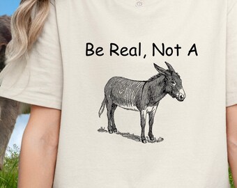 Funny Donkey T-Shirt: Sarcastic Adult Humor Graphic Tee