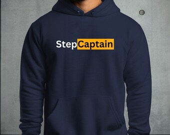 Step Captain Hoodie: Funny Military Graphic Sweatshirt