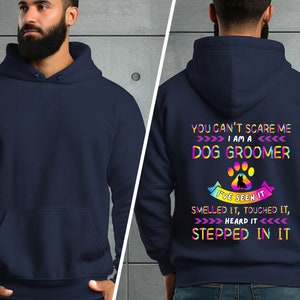 Funny Dog Groomer Hoodie: Soft Cotton Pet Grooming Sweatshirt