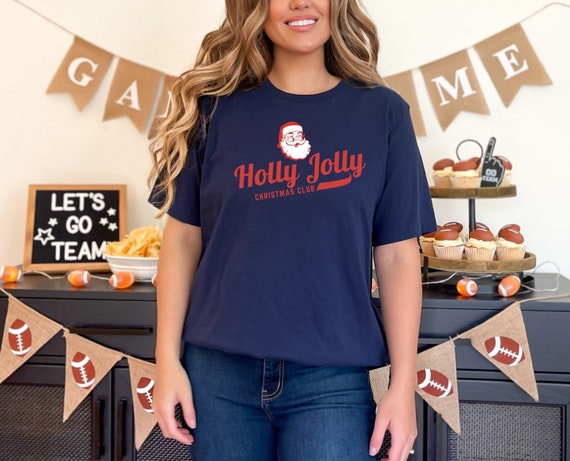 Vintage Santa Holly Jolly Christmas Unisex Tee, Festive Claus Shirt, Holiday Cheer Top, Xmas Gift Idea, Seasonal T-Shirt