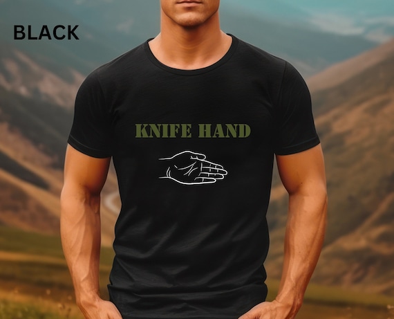 Funny Military T-Shirt, Knife Hand Shirt, Army Tshirt, Military Shirt, Funny Military Tshirt, Gift for Military, Military Apparel,
