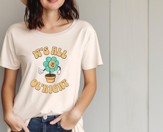 Sunflower Retro Tee, Hippie Shirt, Positive Vibes, Unisex Graphic Tee, Chill Outfit, Vintage Style T-Shirt, Stoner Shirt